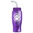 Poly-Pure - 27 oz. Transparent Bottle-Straw Lid