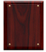 Crystal and Rosewood Finished Plaque (7