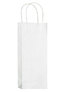 White Kraft Paper Wine Tote – 1 Bottle