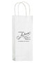 White Kraft Paper Wine Tote – 1 Bottle
