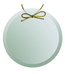 Beveled Jade Circle Ornament