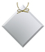 Clear Crystal Diamond Ornament