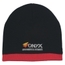 Knit Beanie With Stripe_Embroidered