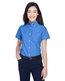 UltraClub Ladies' Classic Wrinkle-Resistant Short-Sleeve Oxford