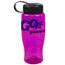 Poly-Pure -27oz. Transparent Bottle -Tethered Lid