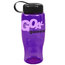 Poly-Pure -27oz. Transparent Bottle -Tethered Lid
