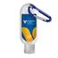 1.9 oz. Clear Sanitizer in Clear Bottle with Carabiner