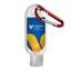 1.9 oz. Clear Sanitizer in Clear Bottle with Carabiner
