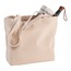 Zippered 12oz Cotton Canvas Shopper Tote