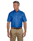 Harriton Men's Short-Sleeve Oxford with Stain-Release