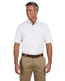 Harriton Men's Short-Sleeve Oxford with Stain-Release