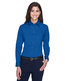 Harriton Ladies' Easy Blend™ Long-Sleeve Twill Shirt with Stain-R
