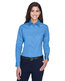Harriton Ladies' Easy Blend™ Long-Sleeve Twill Shirt with Stain-R