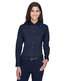 Harriton Ladies' Easy Blend™ Long-Sleeve Twill Shirt with Stain-R