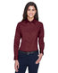 Harriton Ladies' Easy Blend™ Long-Sleeve Twill Shirt with Stain-R