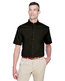 Harriton Men's Easy Blend™ Short-Sleeve Twill Shirt with Stain-Re