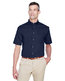 Harriton Men's Easy Blend™ Short-Sleeve Twill Shirt with Stain-Re