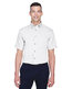 Harriton Men's Easy Blend™ Short-Sleeve Twill Shirt with Stain-Re