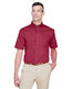Harriton Men's Easy Blend™ Short-Sleeve Twill Shirt with Stain-Re