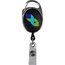 Retractable Badge Reel with Silver Sport Clip
