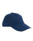 5-Panel Brushed Twill Unstructured Cap