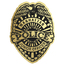Badge Sticker on Roll | Police | 2 3/8
