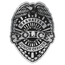 Badge Sticker on Roll | Police | 2 3/8