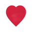 Special Shapes Roll Label | Heart | 1 3/16