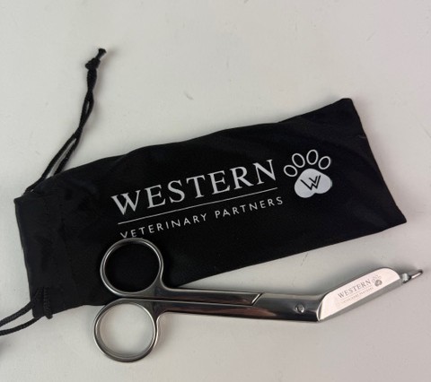 Western Veterinary Partners - (WVP-REC017) Silver Bandage Scissors